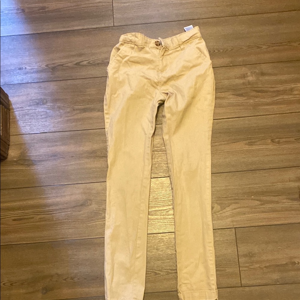 Tan Slim Fit Pants